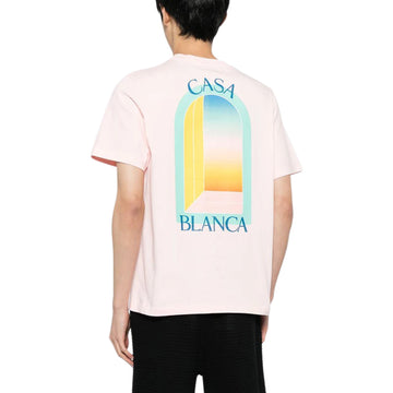 CASABLANCA GRADIENT LARCHE T-SHIRT